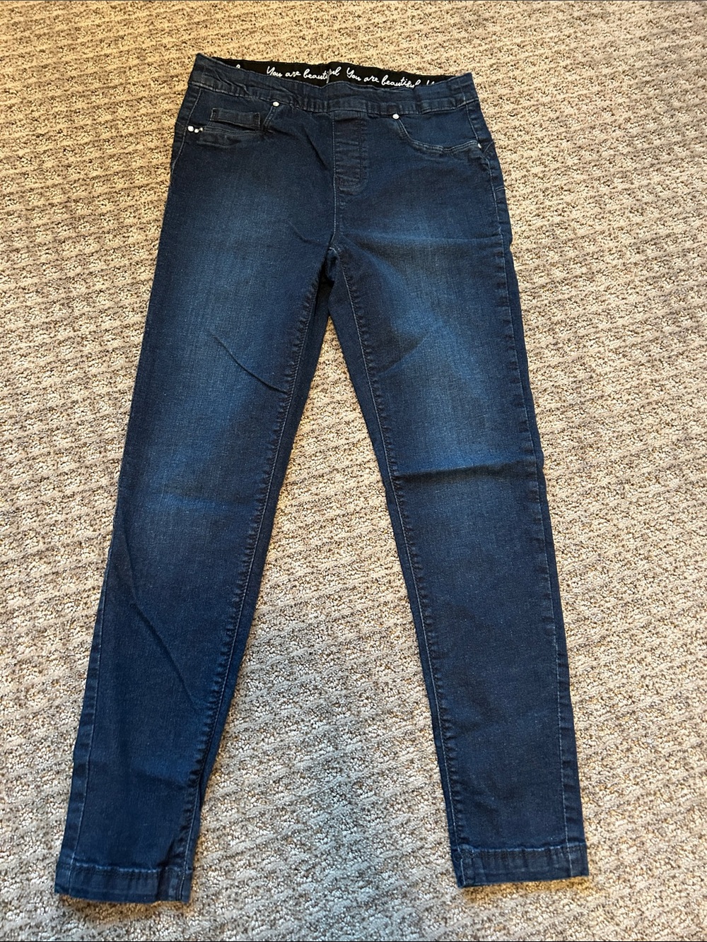 Women's Dark Blue Skinny Stretch Jeans